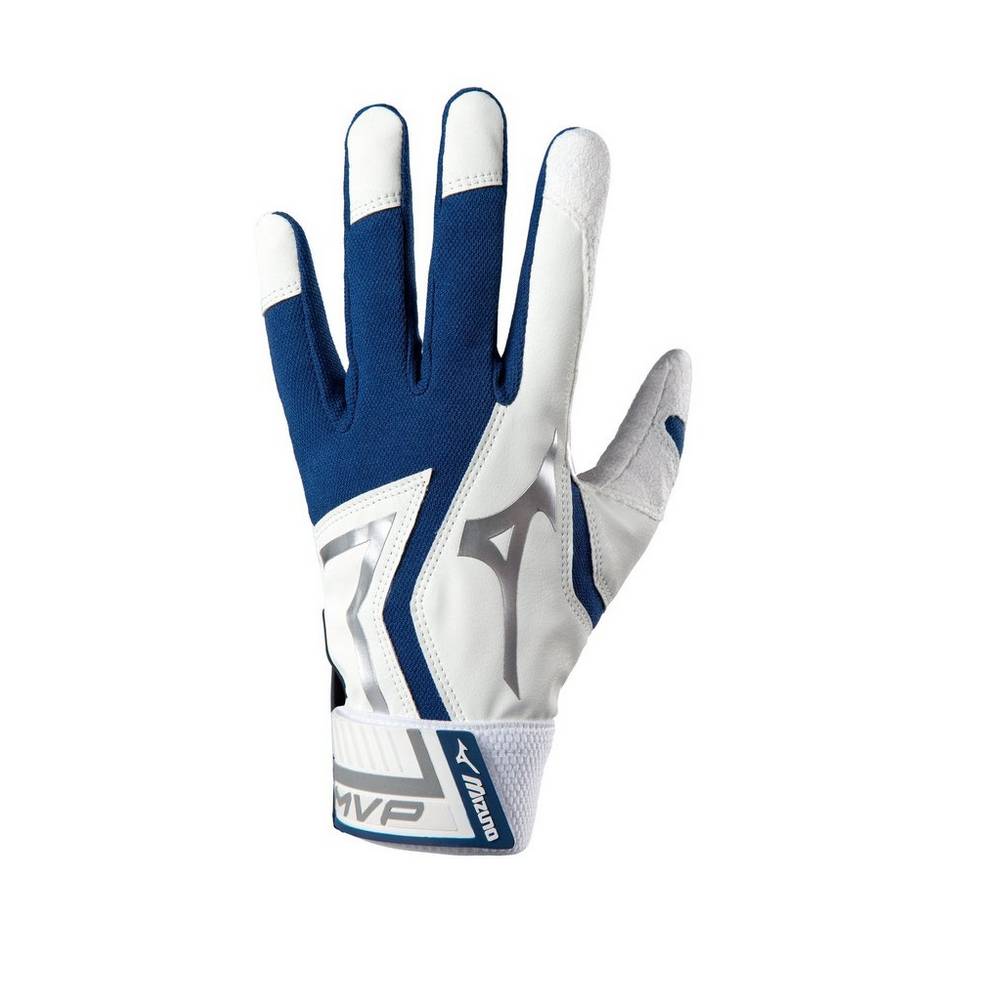 Mens Mizuno MVP Adult Baseball Batting Gloves Navy Philippines (SPOACI126)